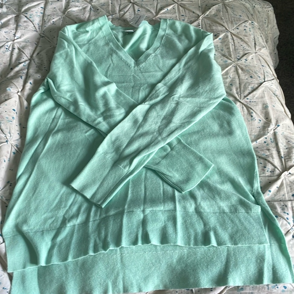 Teal J.Crew M sweater.